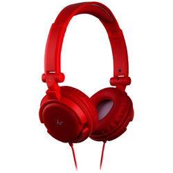 KitSound ID On-Ear Headphones with Mic/Remote Red